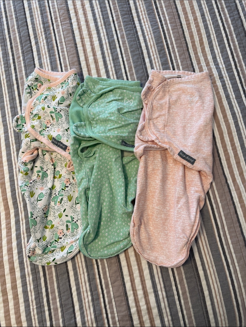 Love to Dream Swaddle Set — Green, Pink & Floral
